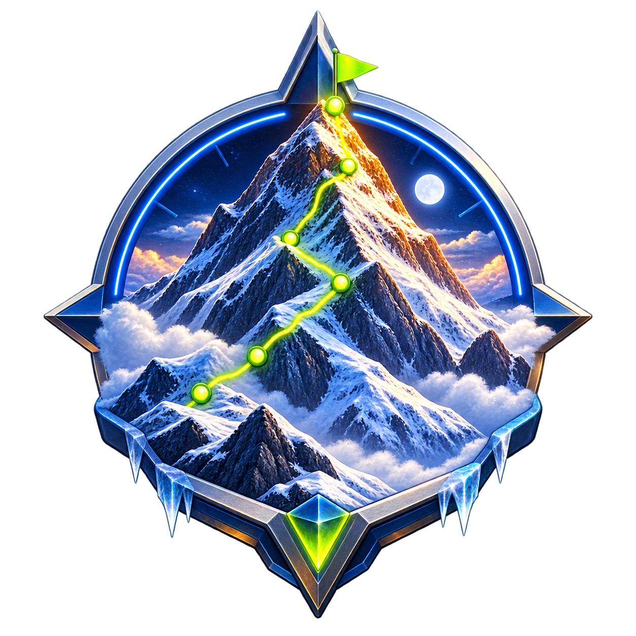 Mount Everest achievement artwork